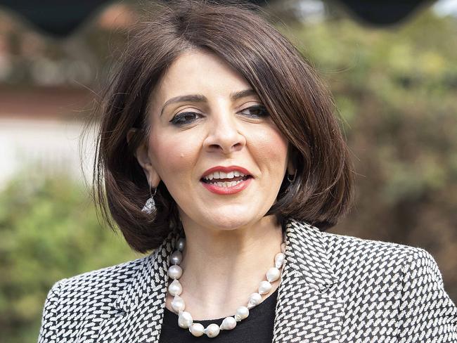 Minister for Consumer Affairs Marlene Kairouz at a site in  Ballarat Road, Footscray that will be home to 57 prefabricated studio units, providing housing for low-income earners.  September 12th 2018. Picture: Ellen Smith