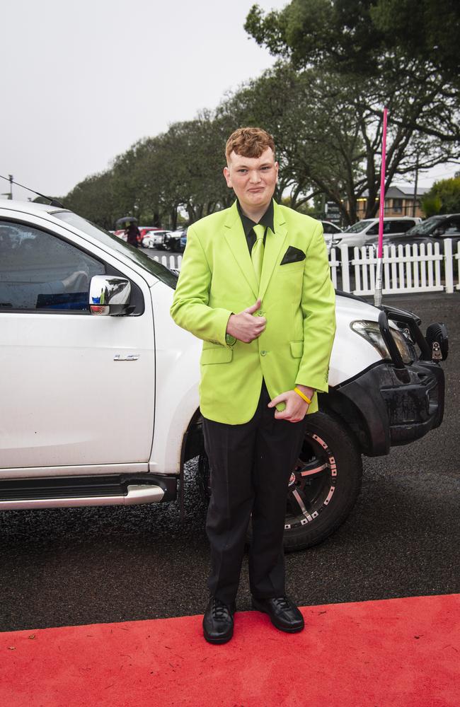 Graduate Jiaha Wagner at Clifford Park Special School formal at Clifford Park Racecourse, Wednesday, November 20, 2024. Picture: Kevin Farmer