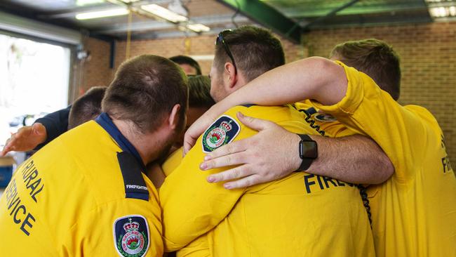 Members of the Horsley Park Rural Fire Brigade. Picture: Getty Images