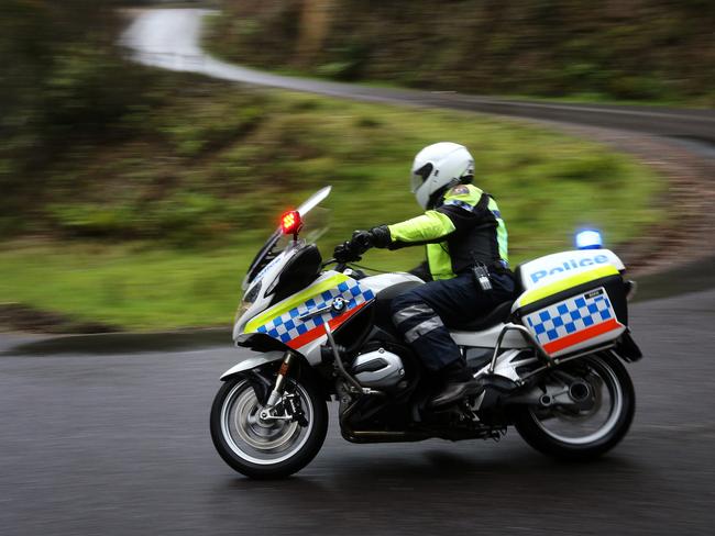 Tasmania Police kept an eye on proceedings. Picture: CHRIS KIDD