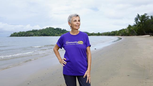 Community First Division 9 candidate Carine Visschers endorses the sale of land to the state government, and wants to see Cairns Regional Council and Queensland Government work together to purchase more important land parcels, such as Taylor's Point. Picture: Brendan Radke