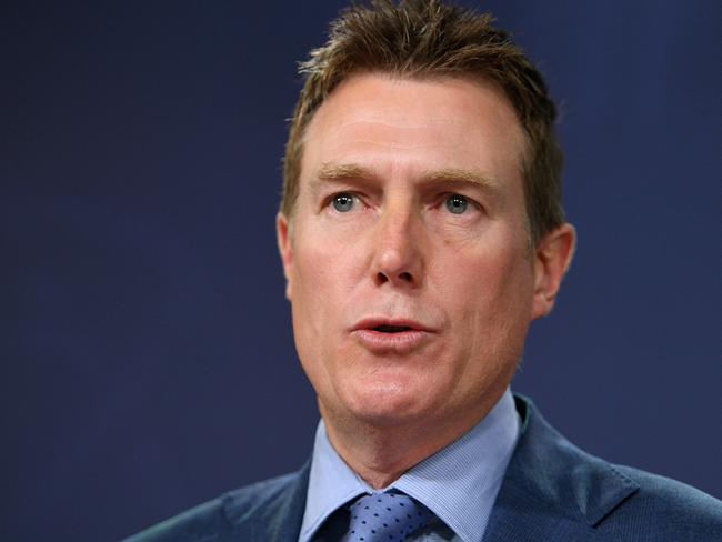 Attorney General Christian Porter addresses media in Sydney, Thursday, December 13, 2018. The Prime Minister Scott Morrison says Australia needs a dedicated new law that makes religious discrimination illegal, in order to protect freedom. (AAP Image/Dan Himbrechts) NO ARCHIVING