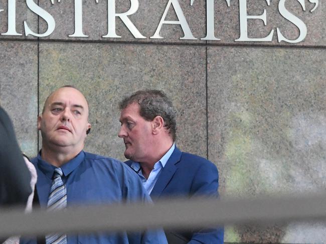 Ricky Nixon arrives at Melbourne Magistrates’ Court. Picture: James Ross