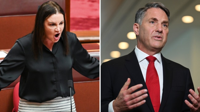 Tasmanian senator Jacqui Lambie led the fight for Defence Minister Richard Marles to release the 20-year review of the Inspector-General of the ADF. Picture: NewsWire / Martin Ollman