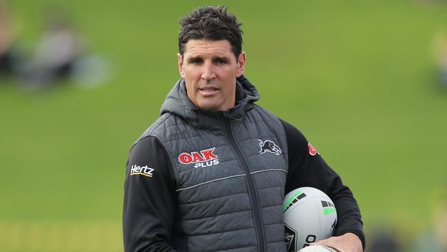 Trent Barrett will stay as Panthers assistant coach until the end of the season