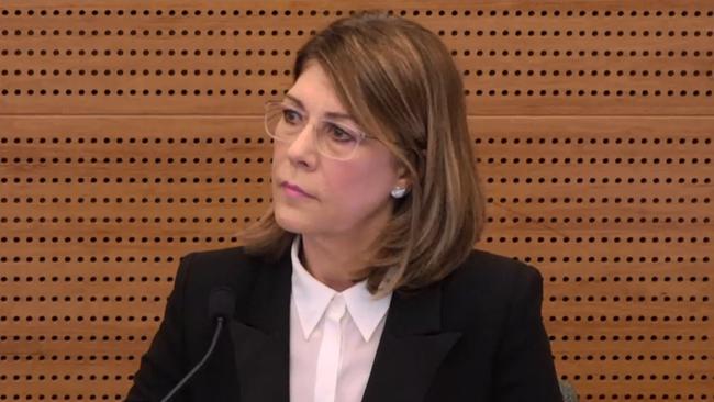 Financial Services Council boss Sally Loane in the banking royal commission hot seat. Picture: Supplied