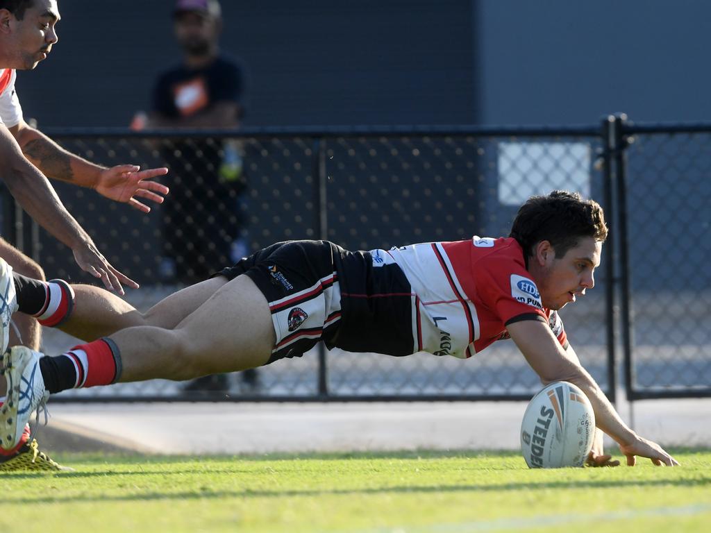 Litchfield captain David Jacobson scored four tries against Palmerston Picture: (A)manda Parkinson