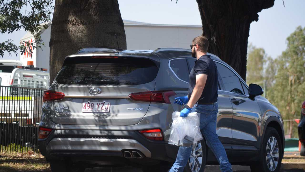 On the scene at the Chinchilla property. Picture: Peta McEachern