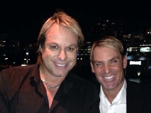 Warwick Capper with Shane Warne