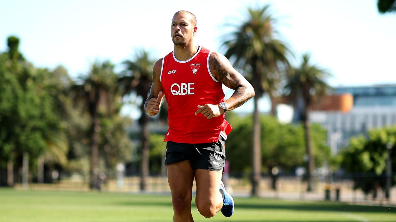 Lance Franklin is back on deck early. Picture: Phil Hillyard