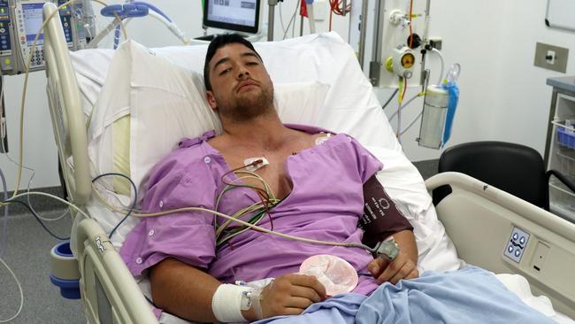 Moranbah resident McIver Watene was bitten by a brown snake twice while golfing. He was in Mackay Base Hospital's Intensive Care Unit for two days while doctors worked to stabilise his blood and kidney function.