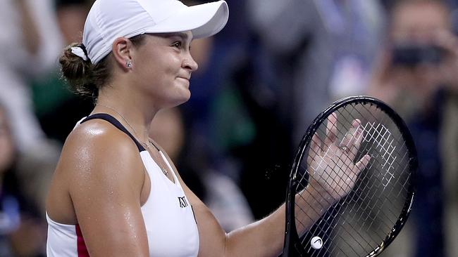 Ashleigh Barty after her second-round win. Picture: Getty Images