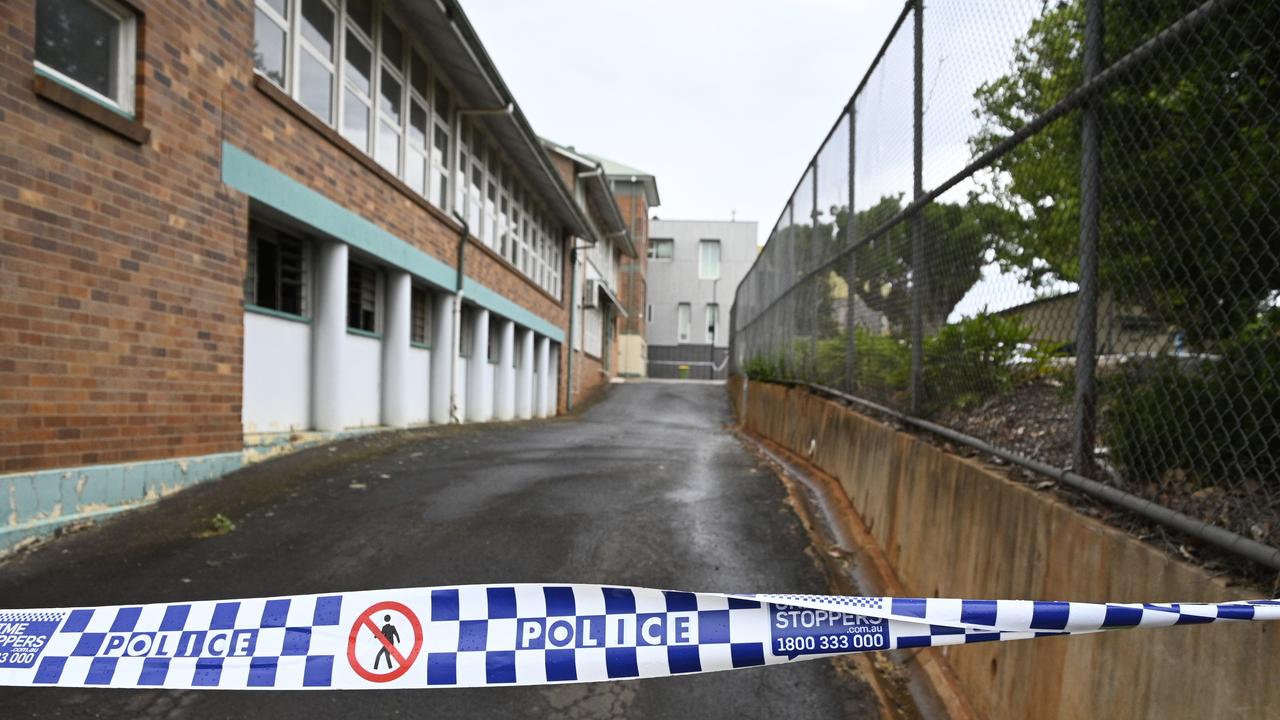 Suspicious fires in Toowoomba CBD early Monday morning. Catholic Schools Office, James Street.