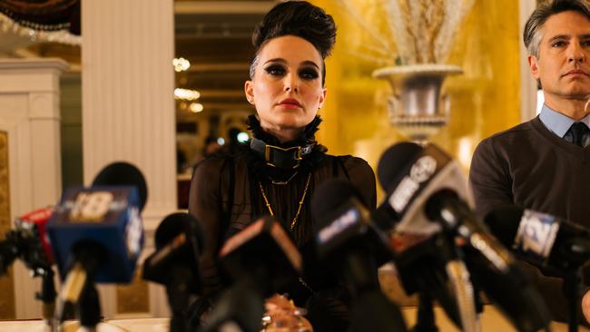 Portman in a scene from the movie Vox Lux.