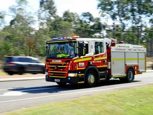 FIRE: QFES crews are on scene at a vegetation fire burning north of Tara. Picture: David Nielsen