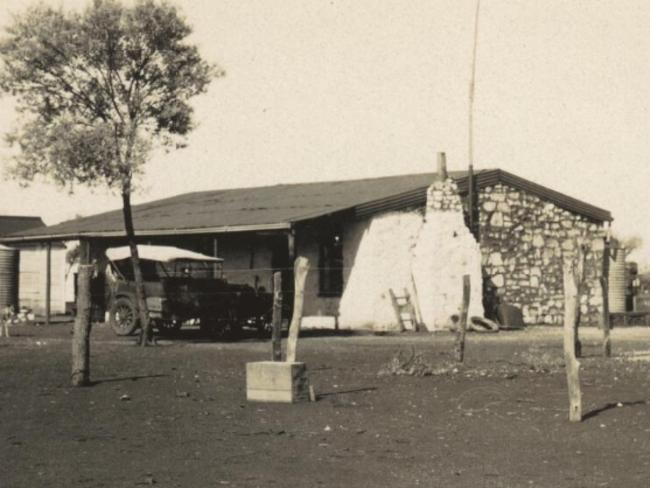 The WA government camel station where the body disposal plan was hatched, taken by Arthur Upfield. Picture: National Library of Australia