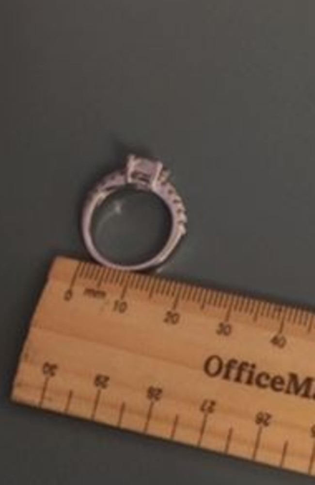 The small ring only measures 1.5cm in diameter.