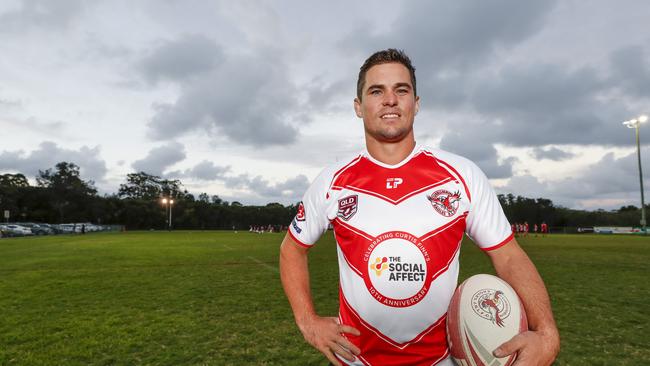 Former Titans player Daniel Mortimer is playing for Currumbin in the Rugby League Gold Coast A-grade competition. Picture: Tim Marsden