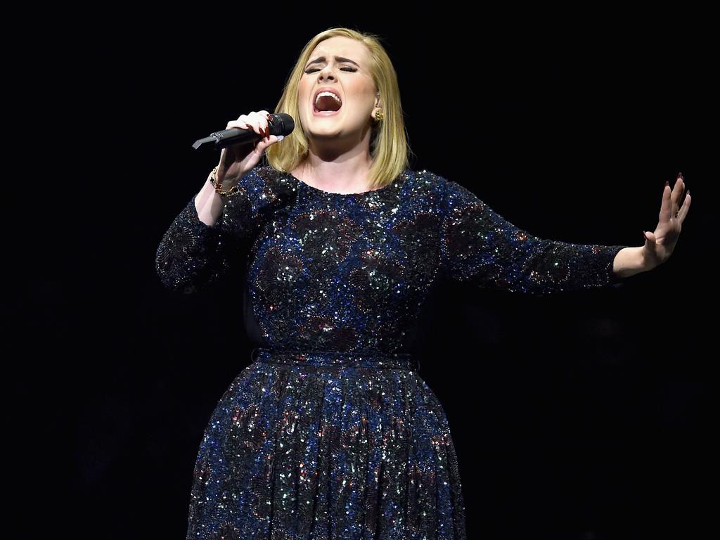 Adele cut her father off after he made personal comments to the media. Picture: Kevin Winter/Getty Images for BT PR