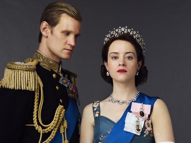 Matt Smith as Prince Philip and Claire Foy as Queen Elizabeth II in Netflix drama series, The Crown. Picture: Supplied/Netflix