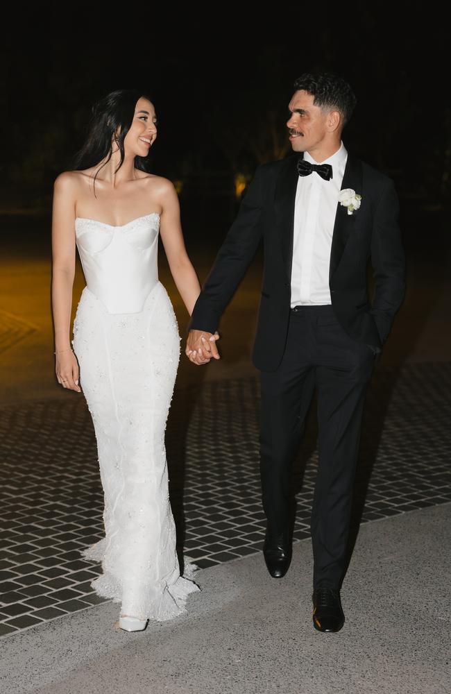 The wedding of Charlie Cameron and Caitlin Seeto. Pictures: Bianca Virtue Weddings