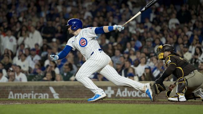 A Chicago Cubs player in a game against the San Diego Padres at Wrigley Field. Picture: Getty Images