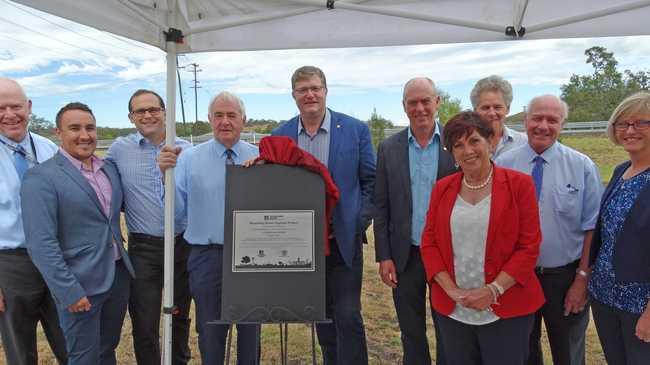 PROJECT COMPLETE: At the Boundary St upgrade opening are (from left) Mike Brady, Cr James O'Shea, David Janetzki, Cr Paul Antonio, Trevor Watts, Pat Weir, Cr Carol Taylor, Cr Mike Williams, Cr Chris Tait and Kym Murphy. 