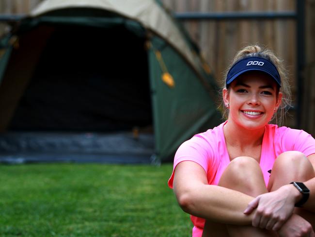 Taylor-Jane Pridmore will be staying in a tent during the Big Red Run.