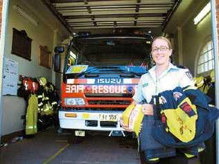 Helen Lowndes, a retained firefighter at Casino fire station, will appear in a TV program that highlights people who have part-time work and also work for disability services. cathy adams