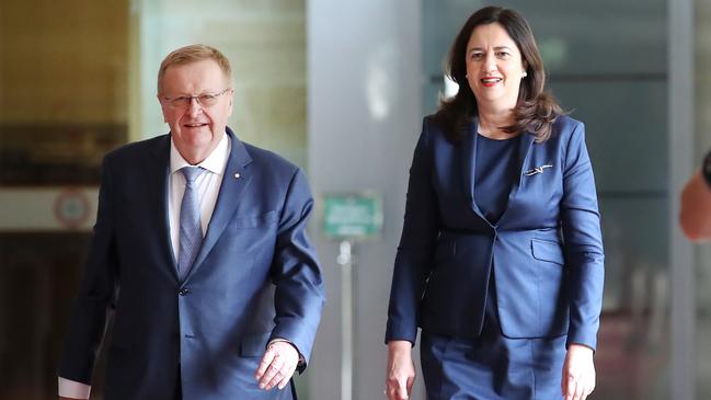 The AOC boss met with Queensland Premier Annastacia Palaszczuk on Monday morning. Picture: NCA NewsWire /Jono Searle