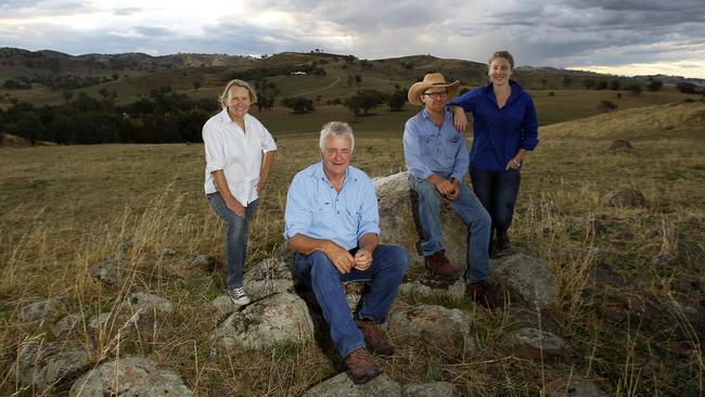 Flashback: The Hicks family (with Andrew pictured in the centre) were <i>The Weekly Times </i>2014 Farmer of the Year. Picture: Yuri Kouzmin