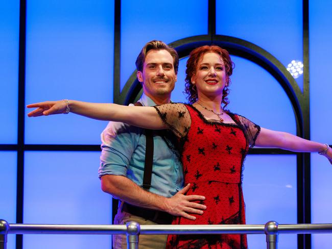 Daily Telegraph. 10, September, 2024.Australia's Drew Weston and Georgina Hopson, in Titanique, at The Grand Electric, today.They play Jack and Rose, the characters made famous by Leo and Kate in Titanic the movie. Picture: Justin Lloyd.