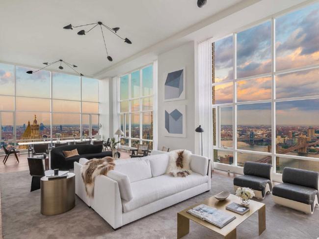 Chris Hemsworth and co will be on top of the world with this Financial District penthouse. Picture: Douglas Eliman