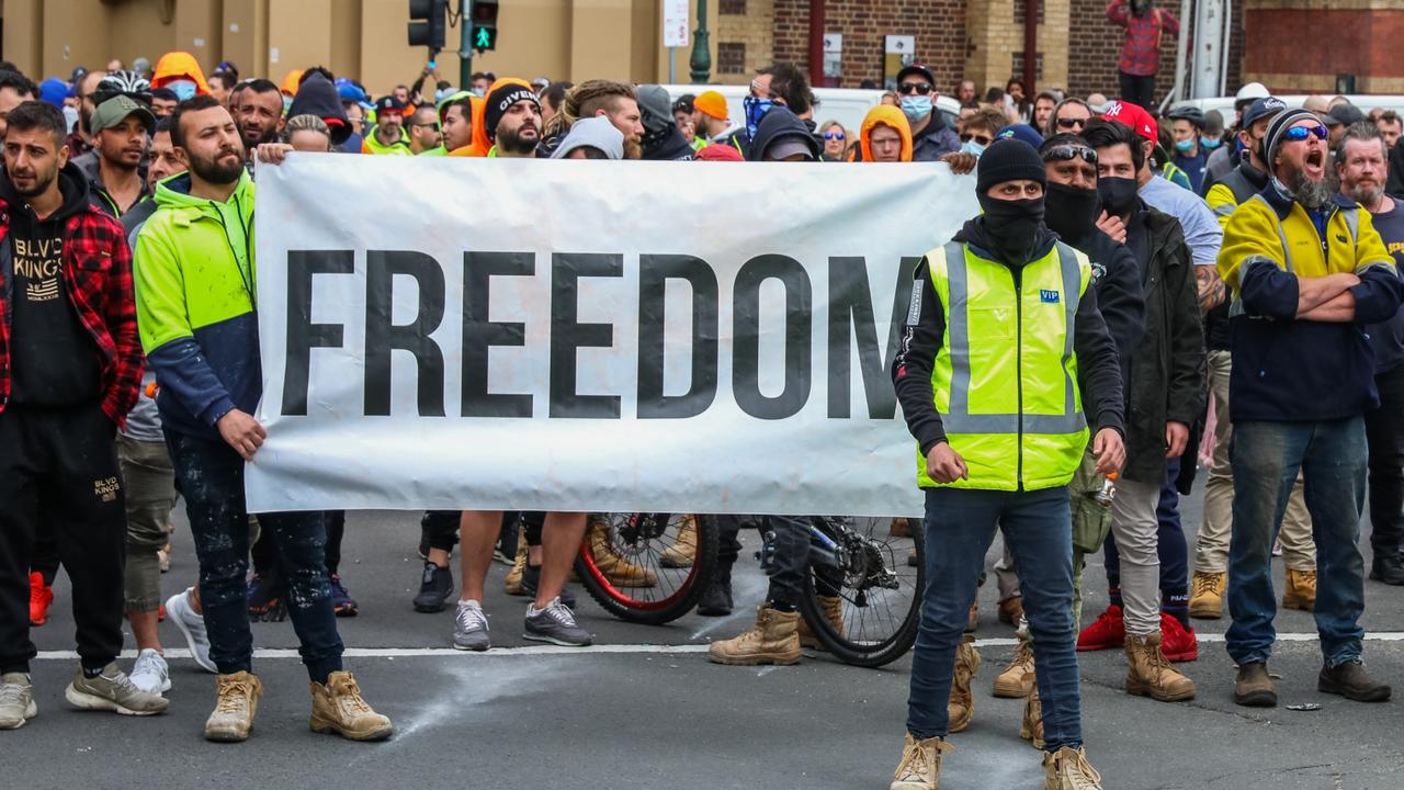 Tradie protest deals melbourne