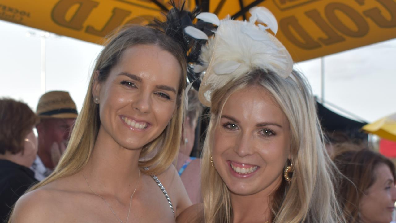 (Left to right) Sarah Smith and Tamara Eldridge at the Brown Macaulay &amp; Warren Gympie Cup Day, 2021.