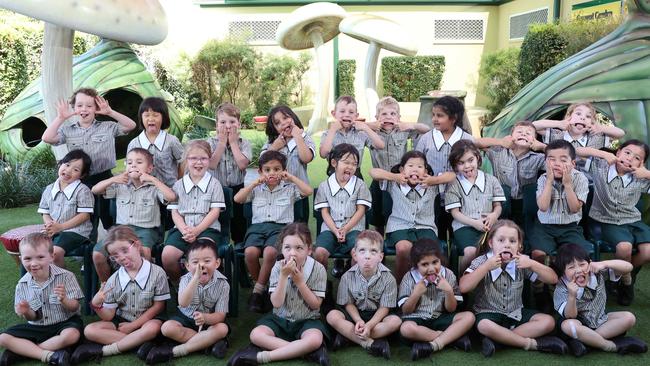 My First Year: A.B. Paterson Prep D Back row: Hugh, Amelia, Lincoln, Nermeen, Archie, Arthur, Angelina, Hugh, Allie. Middle row: Zoey, Ash, Holly, Luca, Isabella, Peggy, Erin, Andy, Emelia. Front row: William, Georgia, Jeremy, Charlotte, Chase, Hannah, Layla, Evie Picture Glenn Hampson
