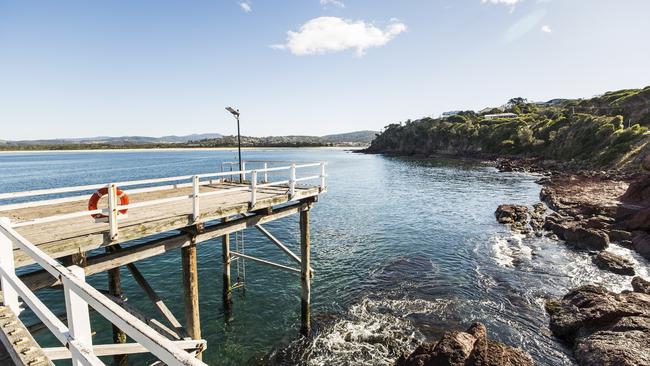 Scenic coastal views from Merimbula wharf. Picture: Destination NSW