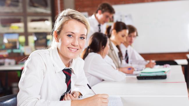 The Liberal Party wants this girl and her classmates to study a foreign language in Year 12.