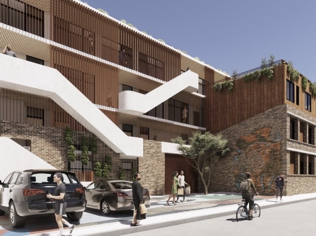 The outside of the planned Briggs Street, Camperdown DA which was lodged to the City of Sydney Council by ACE in May, 2025. There are plans to have hospital worker and student accommodation near Royal Prince Alfred Hospital. Picture: Supplied