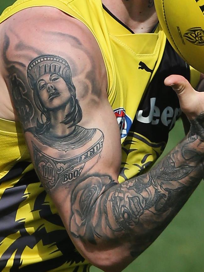 Martin has spent years adding to his ink. Picture: Michael Dodge/Getty Images