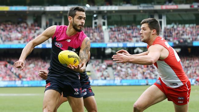 Jeff Garlett booted nine goals for Albury on the border. Photo: Michael Klein