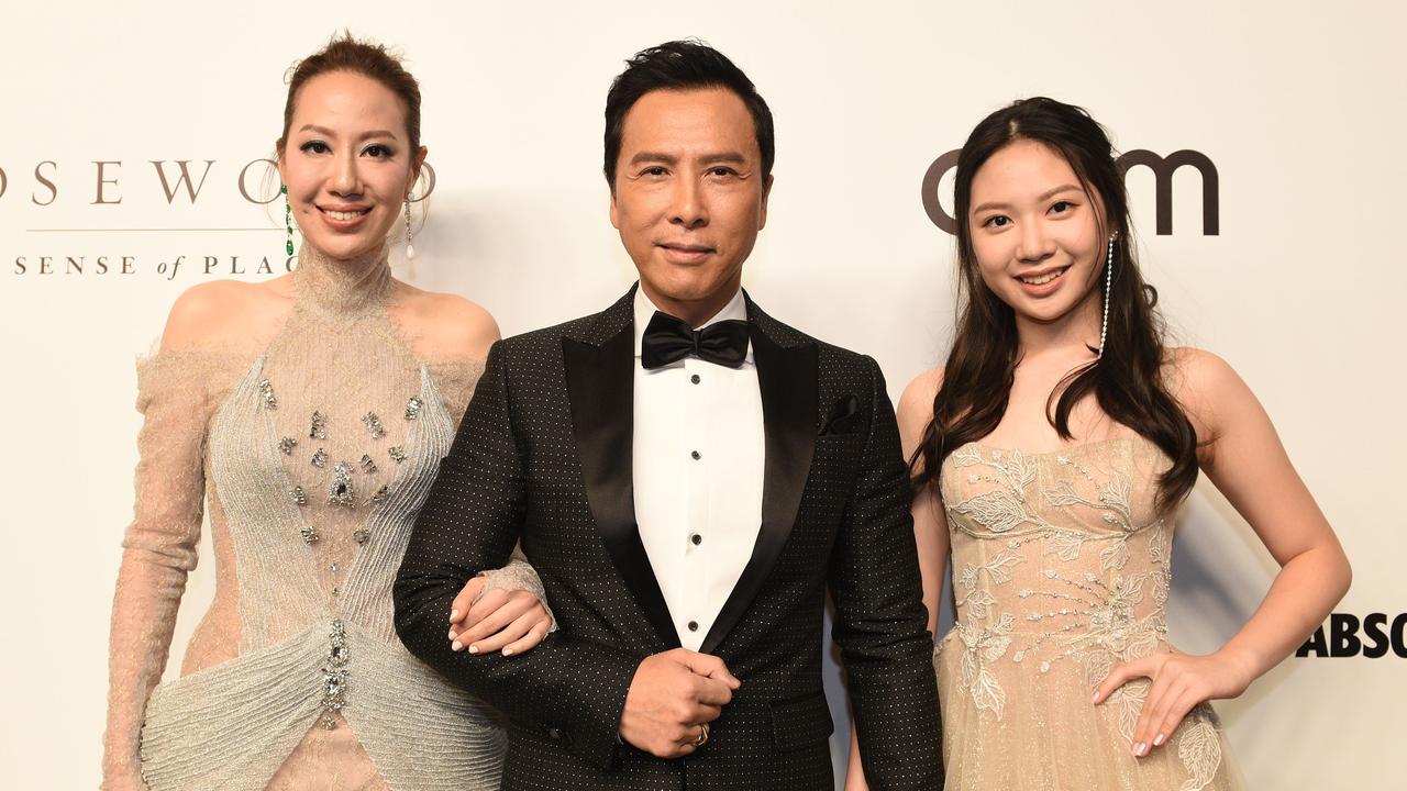 Yen with his wife Cecilia and daughter Jasmine in 2019. Picture: Edwin Koo/Getty Images