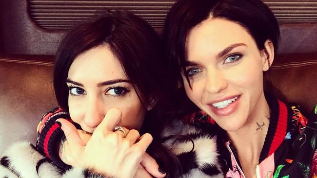 Jess Origliasso has called out ex Ruby Rose for “continued harassment”. Picture: Instagram/@rubyrose