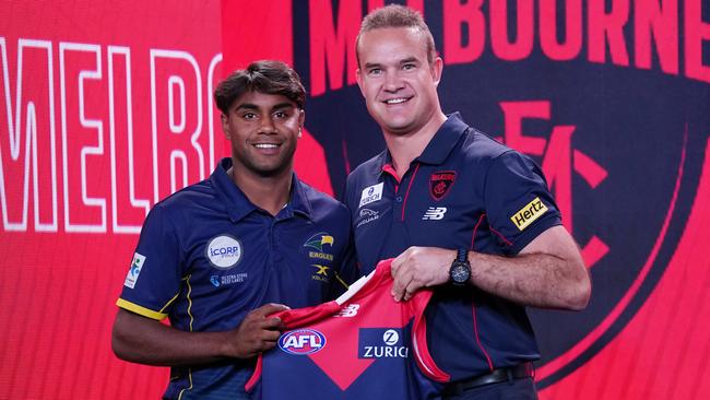 Bucky says Kysaiah Pickett was a bolter at pick 12 for the Demons. Picture: AAP