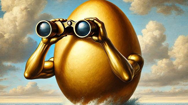 Golden egg looking to the future; superannuation generic wealth