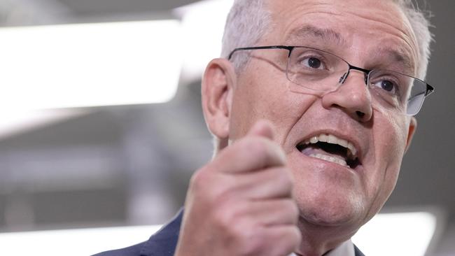 Prime Minister Scott Morrison has been slammed for opposing an $1-an-hour wage hike yet benefiting form a huge wake increase himself. Picture: Jason Edwards