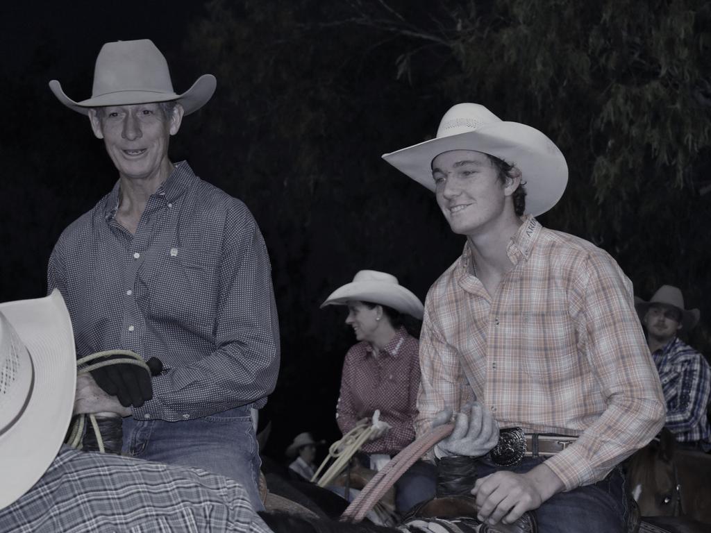 Sarina's Warrick and Toby Hale at the Ariat APRA National Finals Rodeo at Gracemere CQLX, Thursday, November 10, 2022..