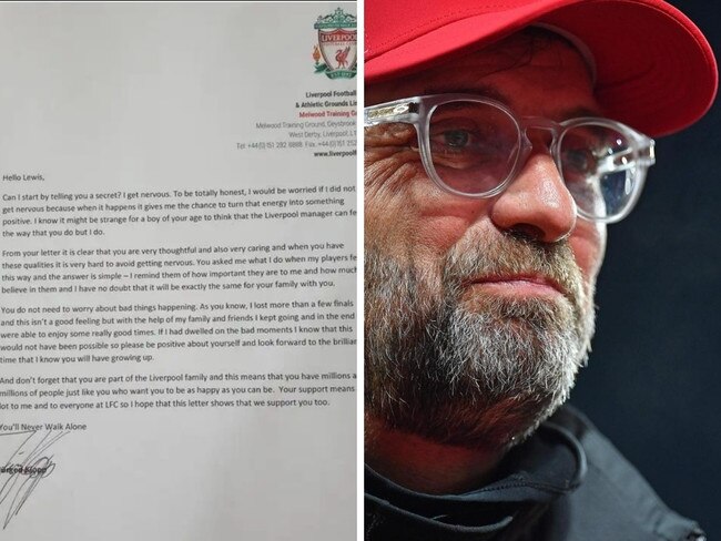 Liverpool boss Jurgen Klopp's brilliant letter to an 11-year-old fan.