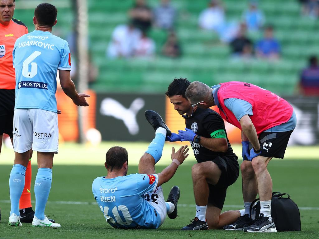 Andreas Kuen is the latest player to join Melbourne City’s injury list. Picture: Getty Images