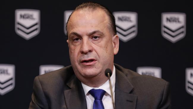 ARLC chairman Peter V’landys has vowed to get tougher repeat off-field offenders. Picture: Getty Images